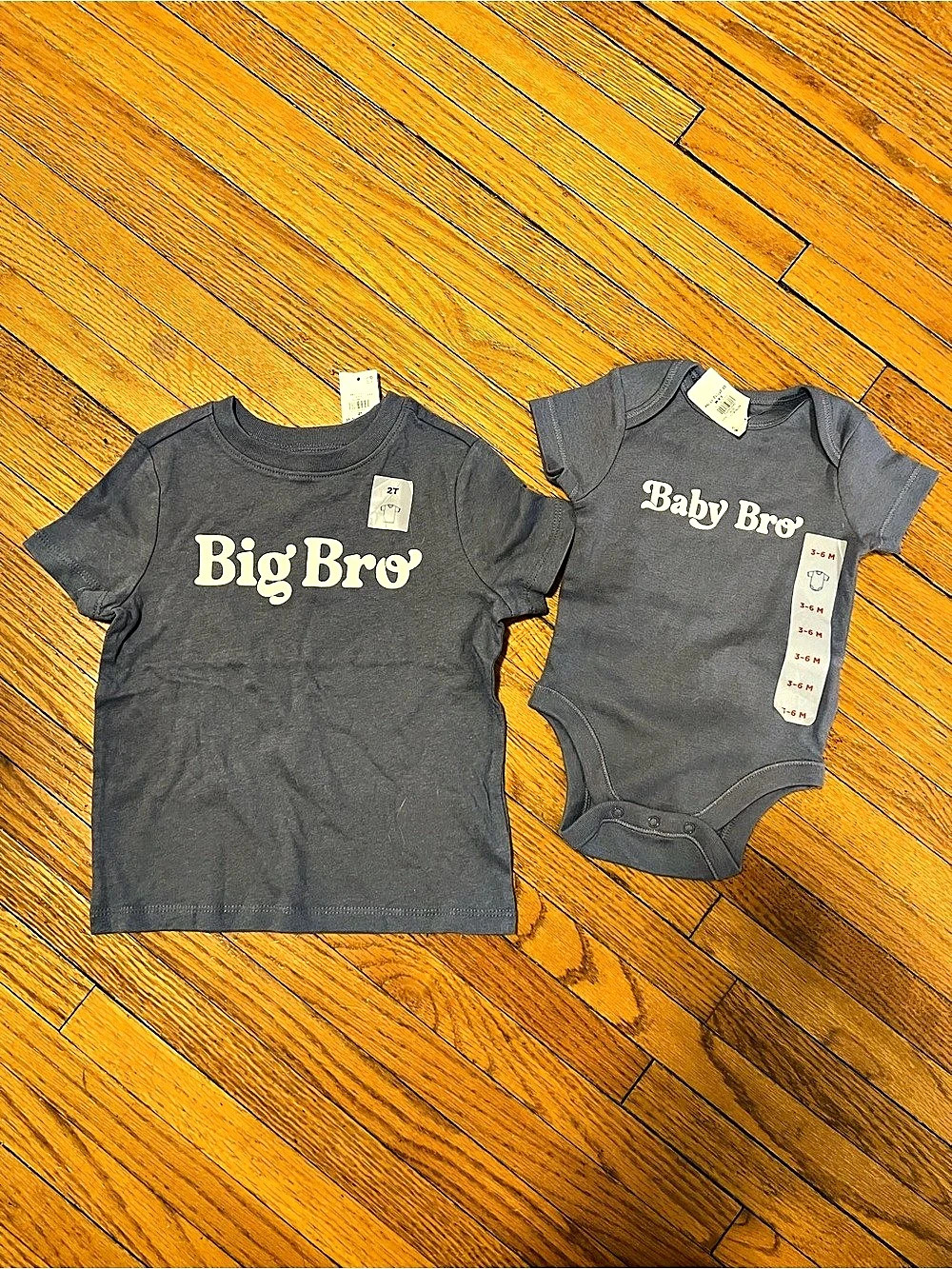 Big Bro Baby Bro Matching Set Baby 3-6M NWT
